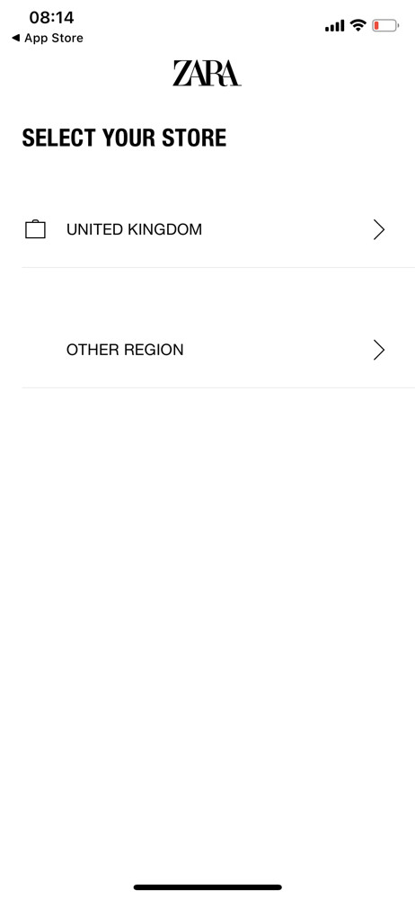 Zara Select location screenshot