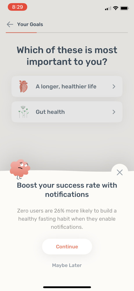 Zero Enable notifications screenshot